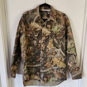 Walls Lightweight Camouflage Shirt Jacket Brown and Green